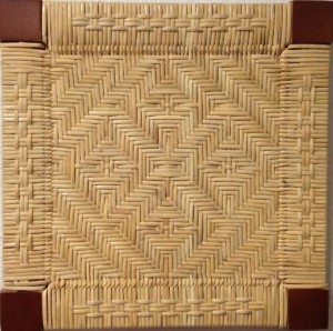 Close Weave 4 Diamonds cane pattern