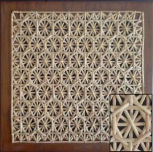 Honeycomb cane pattern
