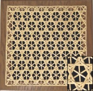Snowflake cane pattern
